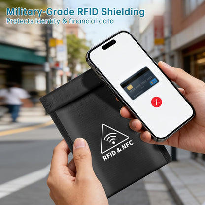 Faraday Bag for Phone,Military Grade Signal Blocker