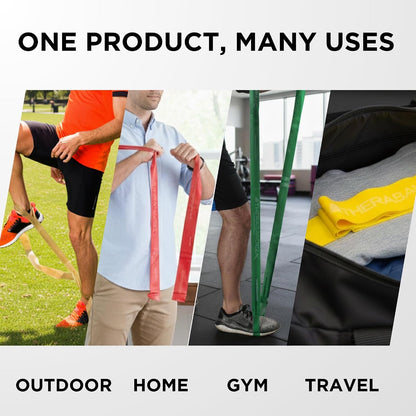 THERABAND CLX Resistance Band with Loops, Fitness Band for Home Exercise and Workouts