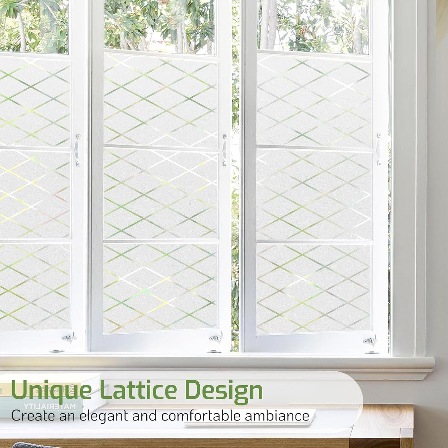 LUTE Blackout Window Film Removable Window Tint for Home Privacy Black 17.5" x 78.7", Static Cling for Inside Dark Sunlight Blockers Darkening Light Blocking for Bedroom Home Theater Garage