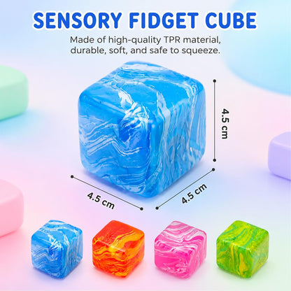 Squishy Textured Stress Balls 3pcs, Soft Memory Gel Squeeze Balls Fidget Toys for Kids/Adults Hand Exercises, Party Favors Anxiety Relief Squeeze Ball