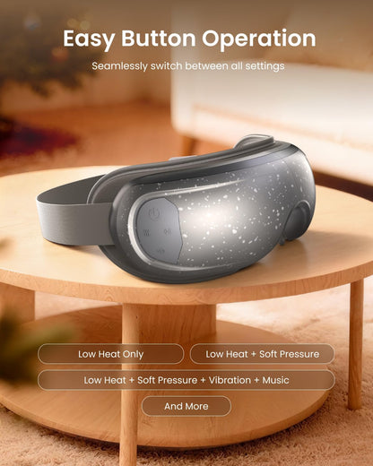 RENPHO Eye Massager with Heat and Cooling Voice Control, Birthday Gifts for Men Women, FSA Eligible HSA, Massaging Eye Mask for Dry Eyes Head Tension and Stress Relief - Eyeris Kintsugi