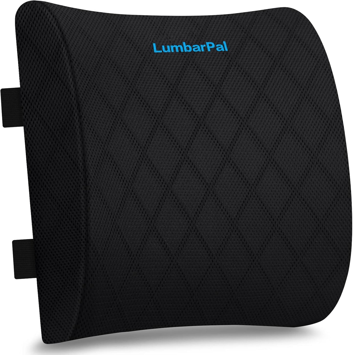 Lumbar Support Pillow for Office Chair Back Support Lumbar Pillow for Car, Gaming, Office Chair - Improve Sitting Posture & Back Pain Relief, Memory Foam, Adjustable Straps, Grey
