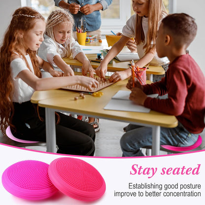 Libima 4 Pcs Wiggle Seat Inflated Wobble Cushion for Kids