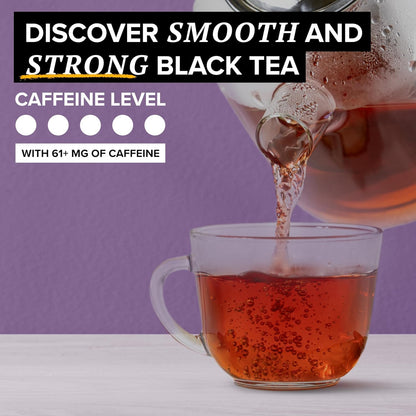 TAZO Earl Grey Organic Black Tea with Bergamot Flavor, High Caffeine Premium Tea for Morning and Afternoon Pick-Me-Up, 16 Count Pack of 6 (96 Total Tea Bags)