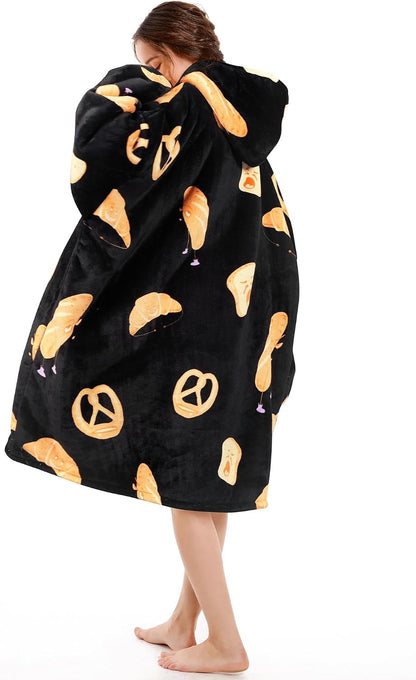Narecte Cozy Oversized Blanket Hoodie Wearable Blanket Adults Soft Hooded Blanket Hoodie Birthday Gifts for Women Christmas - Colors A
