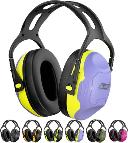Dr.meter Ear Protection Ear Muffs, Noise Cancelling Headphones for Adults Kids 31dB Earmuffs for Noise Reduction, Hearing Protection for Shooting Gun Range, Mowing, Monster Jam, Sensory, Fireworks