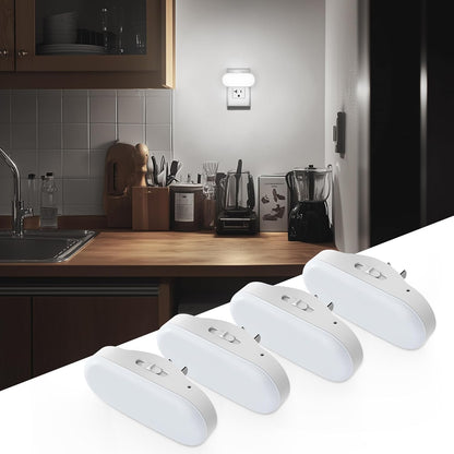 DORESshop Amber Night Light, Auto On/Off, 0-100 LM Adjustable Brightness, Dimmable Plug Into Wall Light Sensor Night Light for Kids Room, Bedroom, Stair Lights, Amber, 1W, 2 Pack