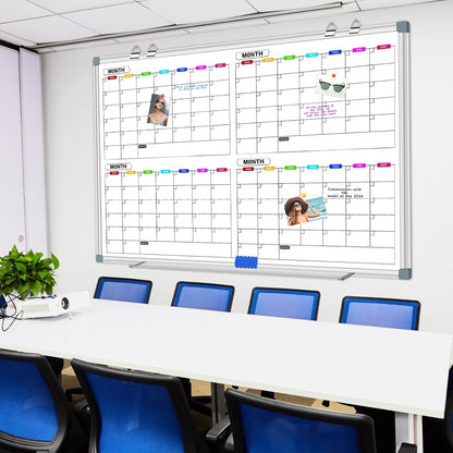 Dry Erase Board Calendar for Wall, 36" x 24" Monthly Whiteboard
