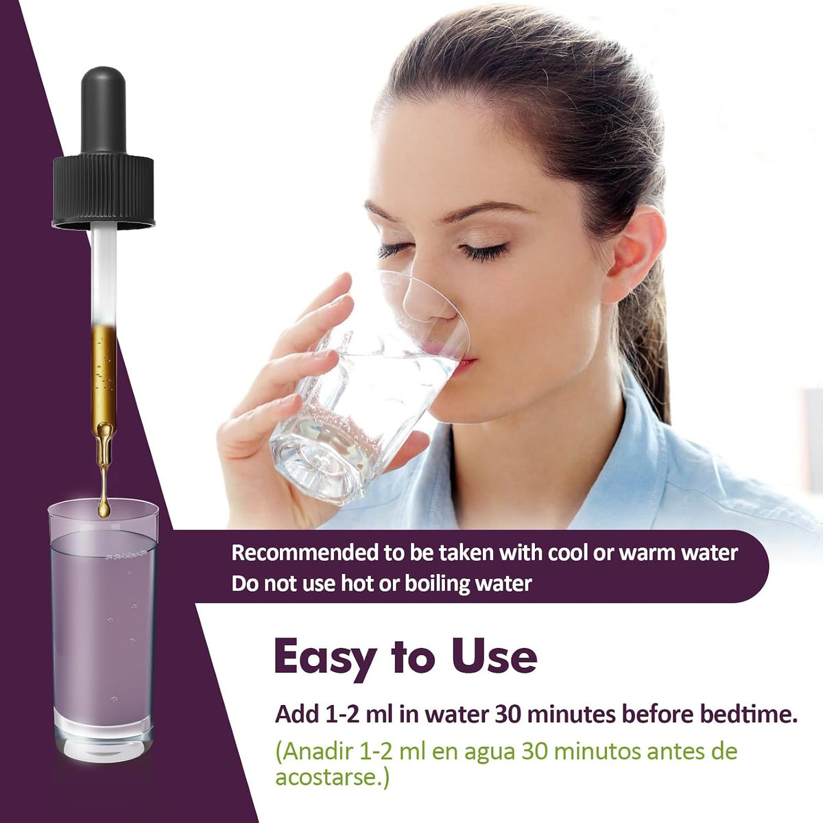 Valerian Root Sleep Aid Drops - Pasiflora y Valeriana para Dormir