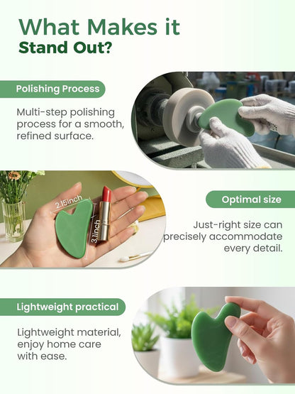 Gua Sha Facial Tools – Stone Guasha Tool for Face, Neck & Body