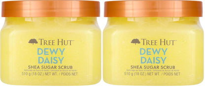 Tree Hut Blue Lagoon Shea Sugar Scrub, Exfoliating, Hydrating & Moisturizing Body Scrub with Shea Butter & Nourishing Essential Oils, Smooth & Soften Skin, 18 oz