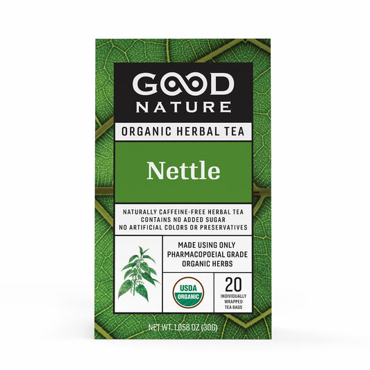 Good Nature Organic Nettle Herbal Tea, 20 Bags, Caffeine-free, 30 g