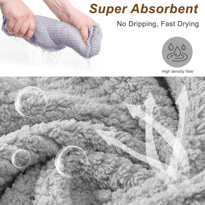 Microfiber Hair Towel for Women: Ideal Christmas Stocking Stuffer for Women, Teen Girls, and Children 3 Pack Drying Wrap Towels Designed for Curly Hair, Anti-Frizz Hair Care Accessory