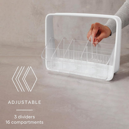 YouCopia TeaStand Tea Bag Organizer with Clear Removable Bins, Cabinet or Pantry Storage Caddy, 80-Bag