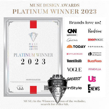 BAIMEI IcyMe Rose Quartz Roller & Gua Sha Facial Tool Set for Depuffing