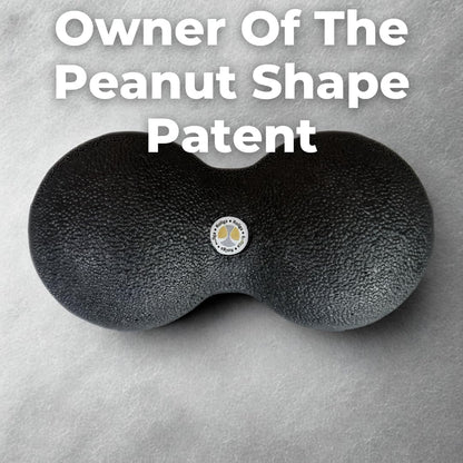 Rollga Peanut - The Better Peanut Ball Roller for Deep Tissue Massage, Mobility, Physical Therapy, Double Lacrosse Ball Massage, Back Pain, Myofascial Release, Muscle Knots, Suboccipital, & Acupoint