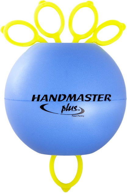 Handmaster Plus Physical Therapy Hand Exerciser - Forearm Exerciser with Stress Relief Ball - Hand Therapy Balls for Exercise, Training - Finger Exerciser & Strengthener - Firm Tension, Orange