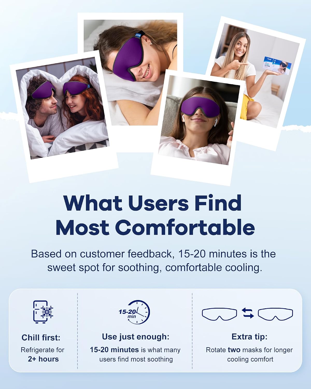Cooling Gel Eye Mask for Puffy Eyes, Larger Full-Eye Cold Compress for Swelling, Ice-Cold Gel Therapy, Forehead & Upper Cheek Cooling Relief, Reusable Ice Pack for Eyes, FSA Eligible HSA, Black