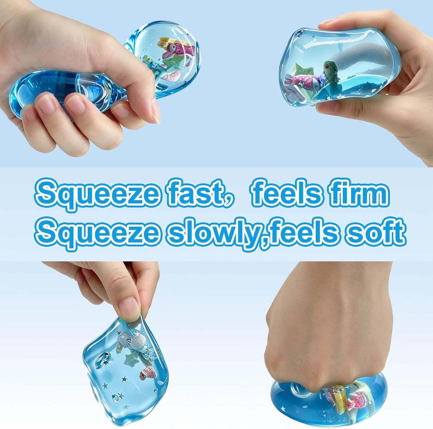 Stress Cube Squishy Fidget Toys- 2 Pack Squeeze Toys, Gifts Anxiety Relief Items for Teens & Adults Men Women, Office Desk Accessories Sensory Toy for Anxiety ADHD, Party Favors Goodie Bag Fillers