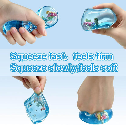Stress Cube Squishy Fidget Toys- 2 Pack Squeeze Toys, Gifts Anxiety Relief Items for Teens & Adults Men Women, Office Desk Accessories Sensory Toy for Anxiety ADHD, Party Favors Goodie Bag Fillers