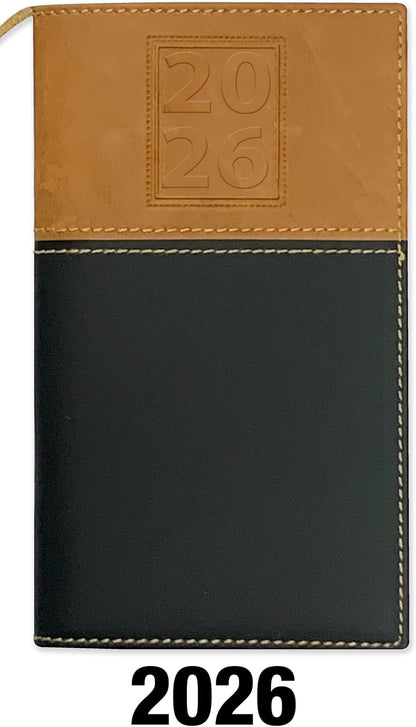 BookFactory 2026 Weekly Pocket Calendar Planner with Notepad