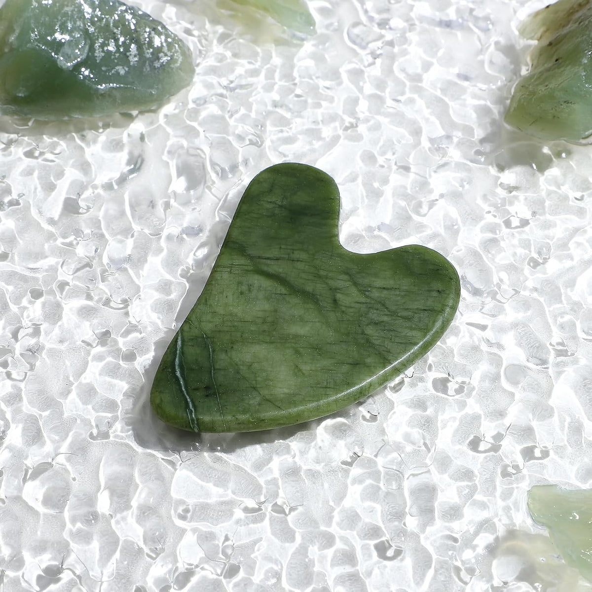 rosenice Gua Sha Facial Tools Guasha Tool Gua Sha Jade Stone Manual Massage Sticks for Jawline Sculpting and Puffiness Reducing for Face Body Tensions Reduce Festive Gifts