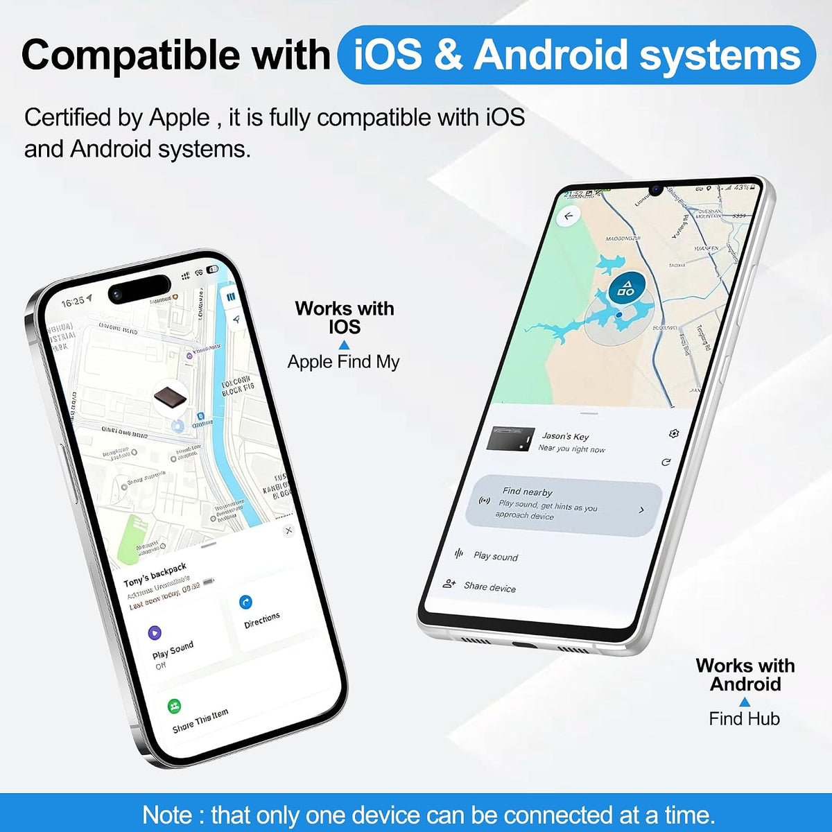 Smart Wallet Tracker Card (iOS & Android) - Item Finder for Luggage, Keys & Passport 、Compatible with Apple Find My、Slim, Rechargeable & IP68 Waterproof (4 Black)