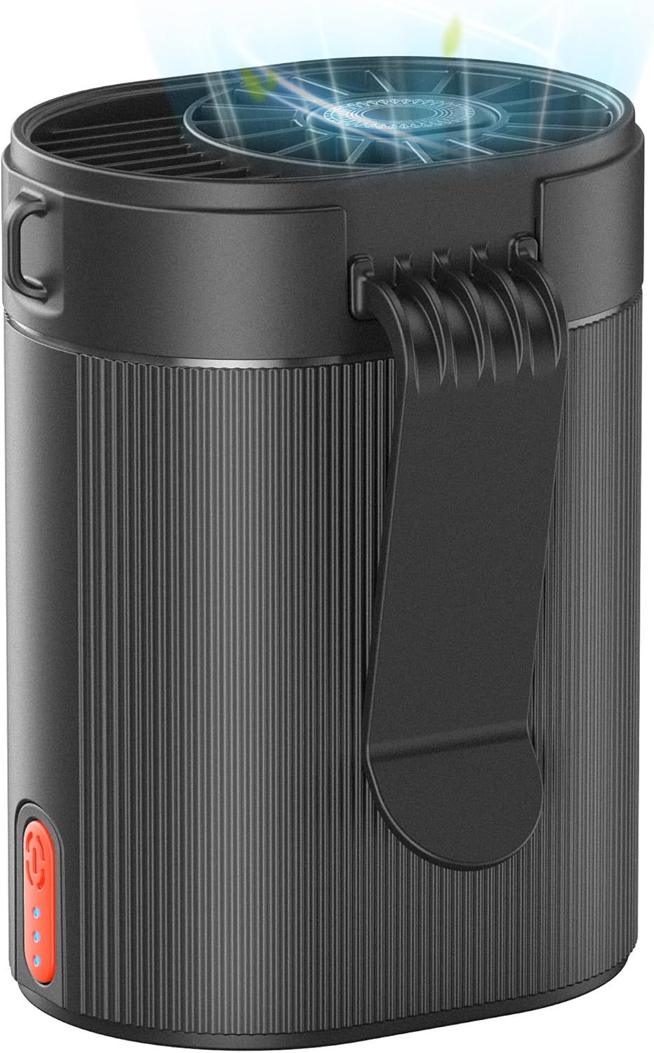 2026 Upgraded Wearable Waist Clip on Fan - 25H Battery 4-in-1 Personal Clip on Belt Fan, Ultra-Lightweight Rechargeable Hands-Free Body Fan with 4 Speeds for Outdoor Work, Jobsite