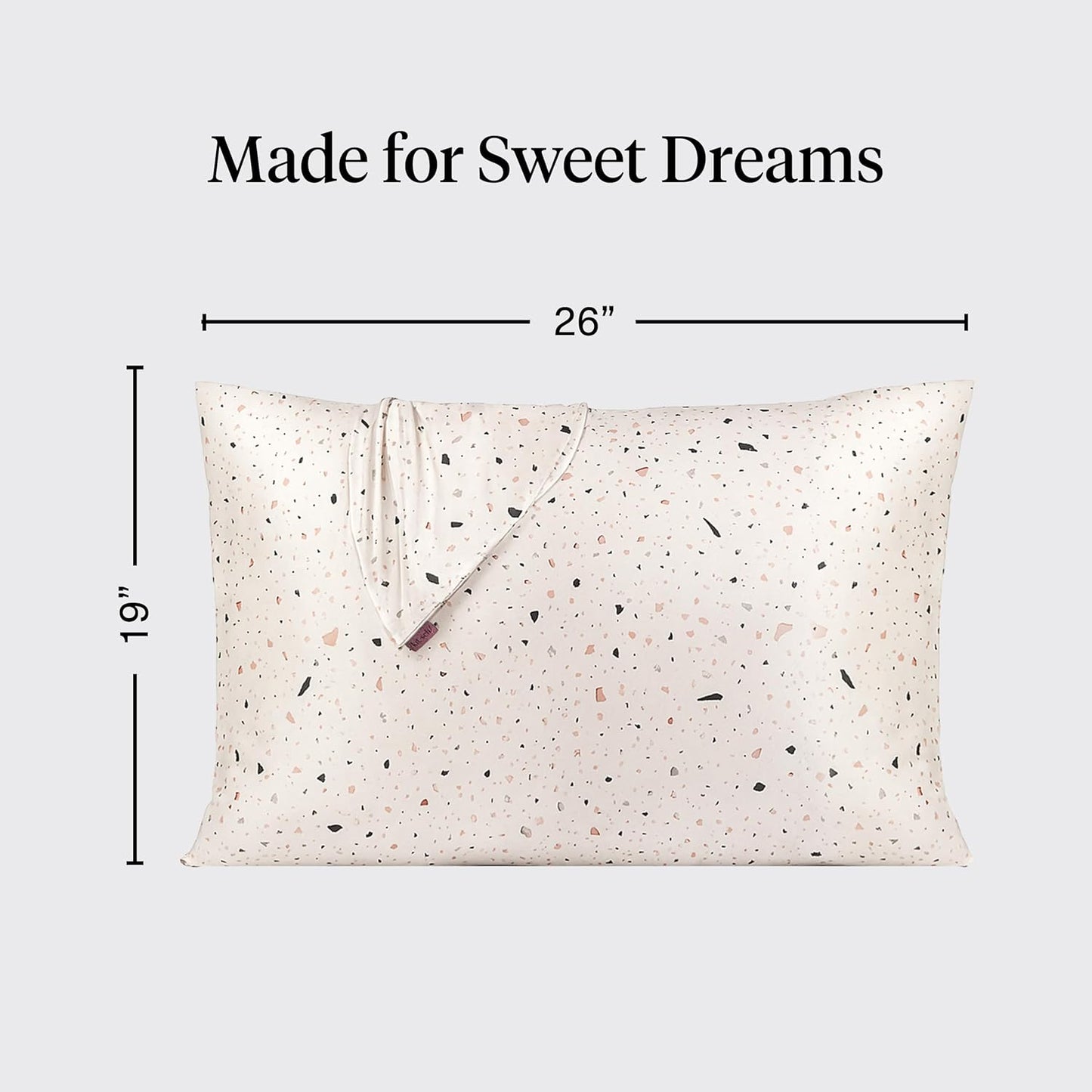 Kitsch Satin Pillowcase with Zipper for Hair & Skin - Softer Than Silk Pillow Cases, Smooth Cooling Satin Pillow Case, Wrinkle-Free, Machine Washable - Pillow Cases Standard Size (19x26) - Blush
