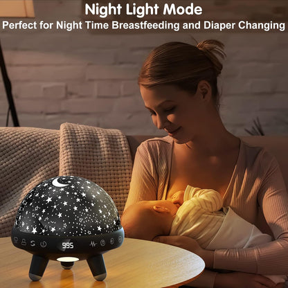 YACHANCE Kids Sound Machine with Night Light Projector,29 Soothing Sounds Baby Night Light Star Projector for Kids Room,White Noise Machine for Baby Sleeping Soother,Nursery Lamp,Bedroom Decor