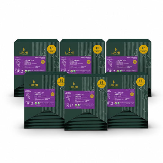 Luxmi Estates Valerian Dream Organic Valerian Root Tea (90 Tea Bags) Caffeine Free Tea Bags