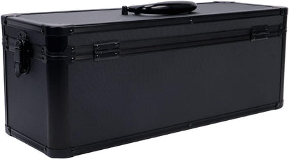 Vaultz Secure Security Lock Boxes - Safe Combination Lock Box, Storage for Documents, Valuables, Medicine & Money - 9.88 x 7.75 x 7 Inch - Black/Chrome