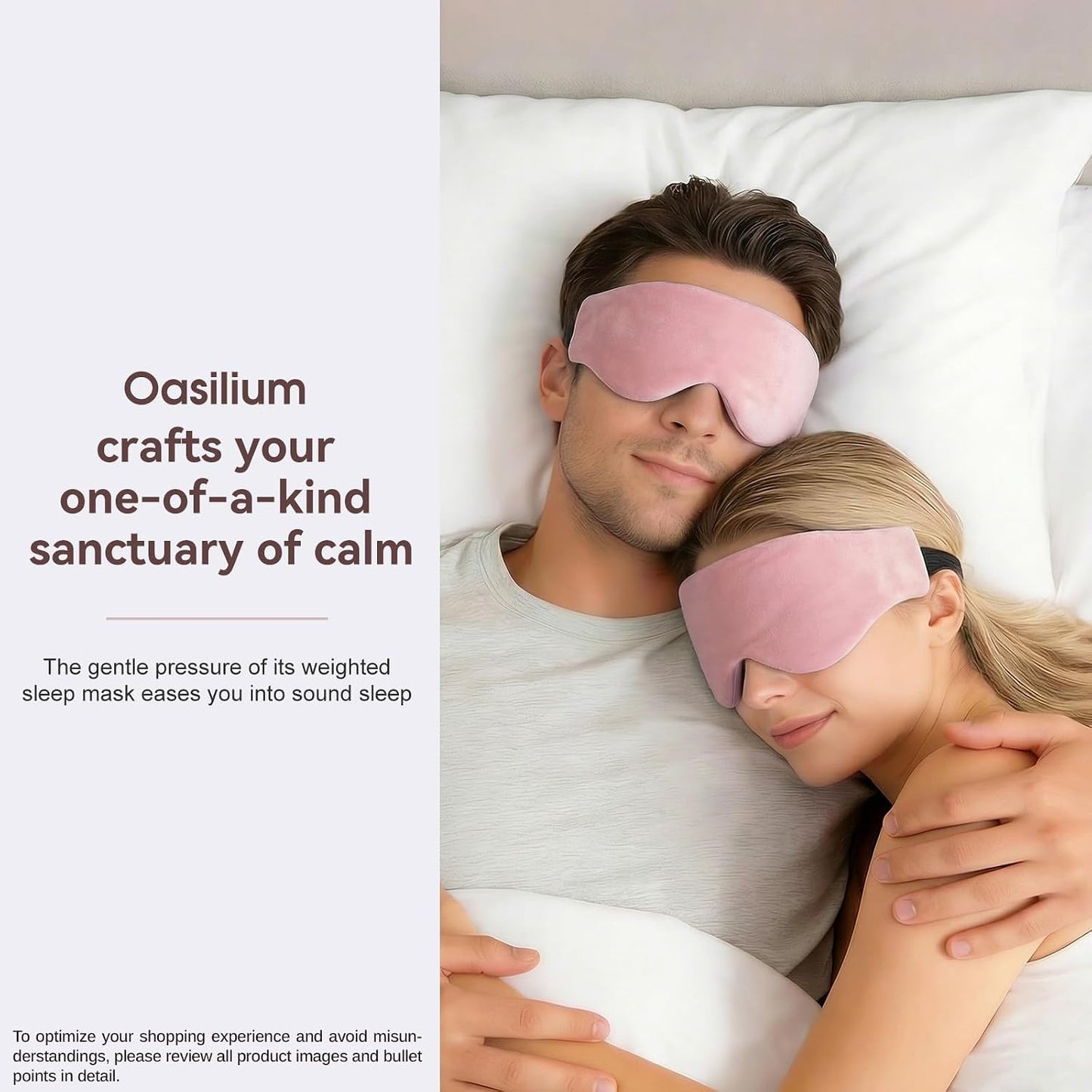 Lyocell Weighted Sleep Eye Mask for Women Men, 5.3oz & 7oz, Cooling, Removable Washable Weighted Bag, Light Blocking Eye Cover, Soft Eye Shade for Travel Essentials, Office Naps, Gift,Purple