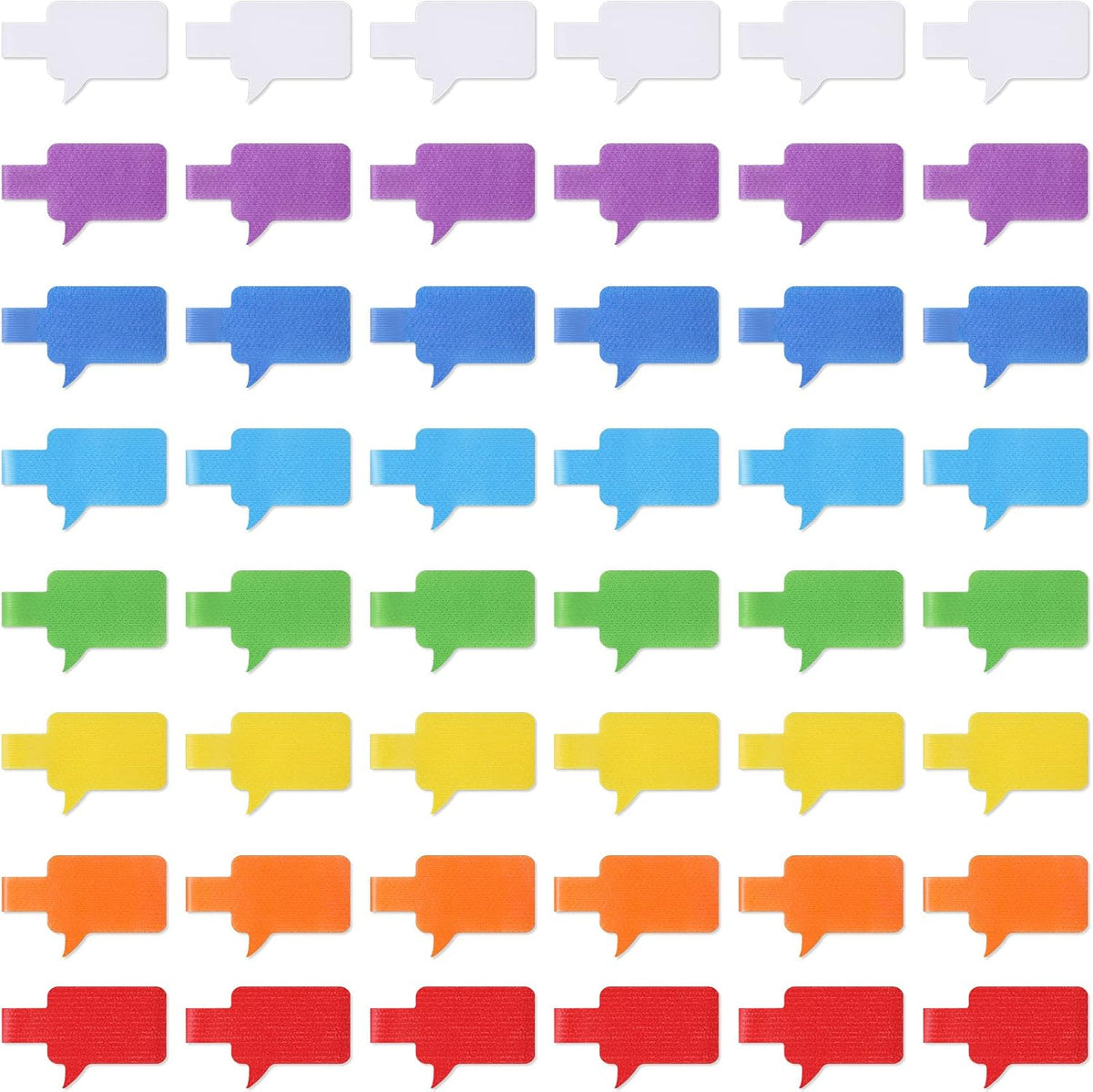 Outus 50 Pcs Cable Labels Multi Color with Writable Surface, Classic Style
