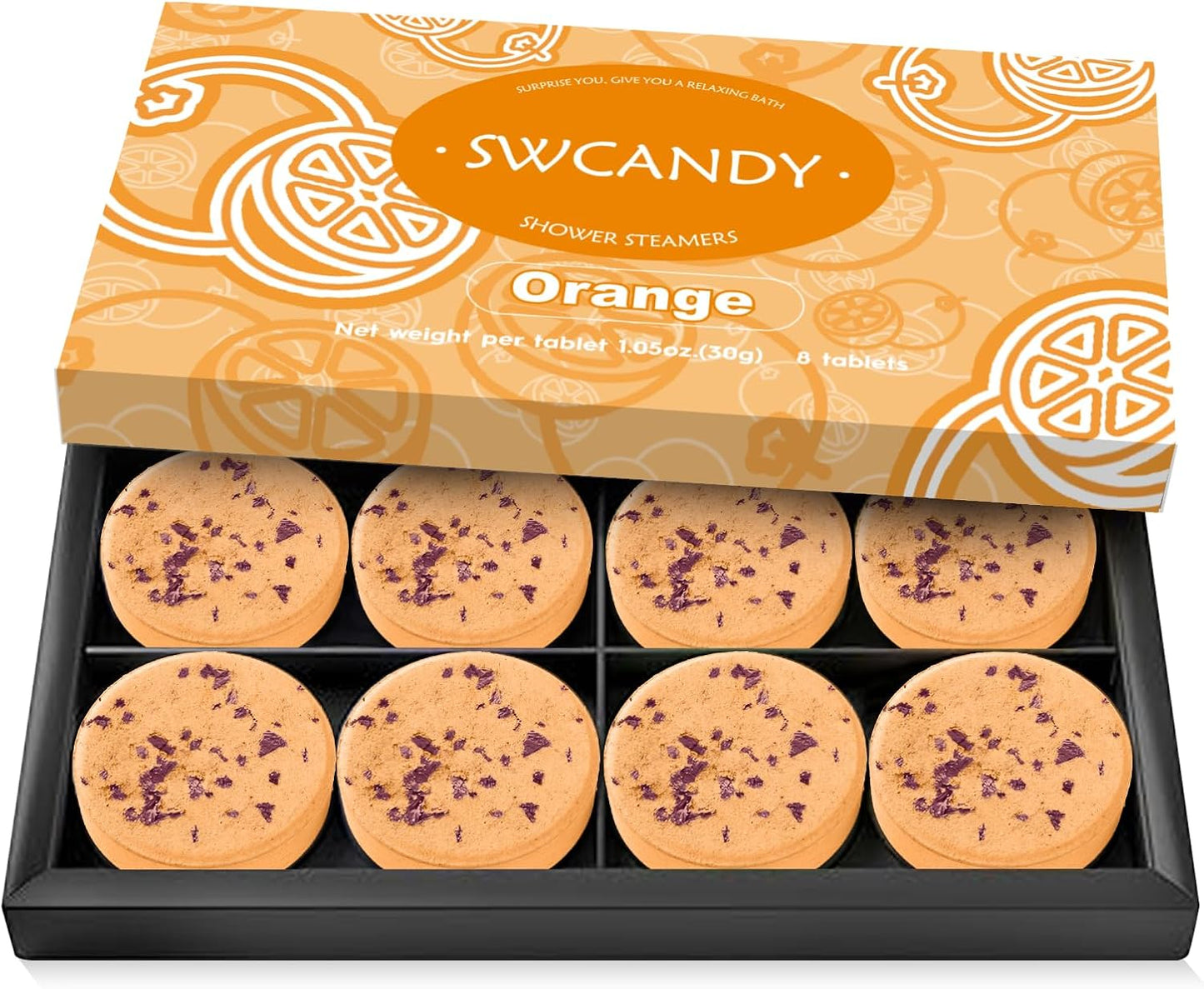 Shower Steamers Aromatherapy Birthday Gifts for Women - SWCANDY 8 Pcs Travel Essentials, Hotel Shower Spa Holidays Mom Wife Grandma Sister Her Self Care Relaxation with Natural Essential Oils Home