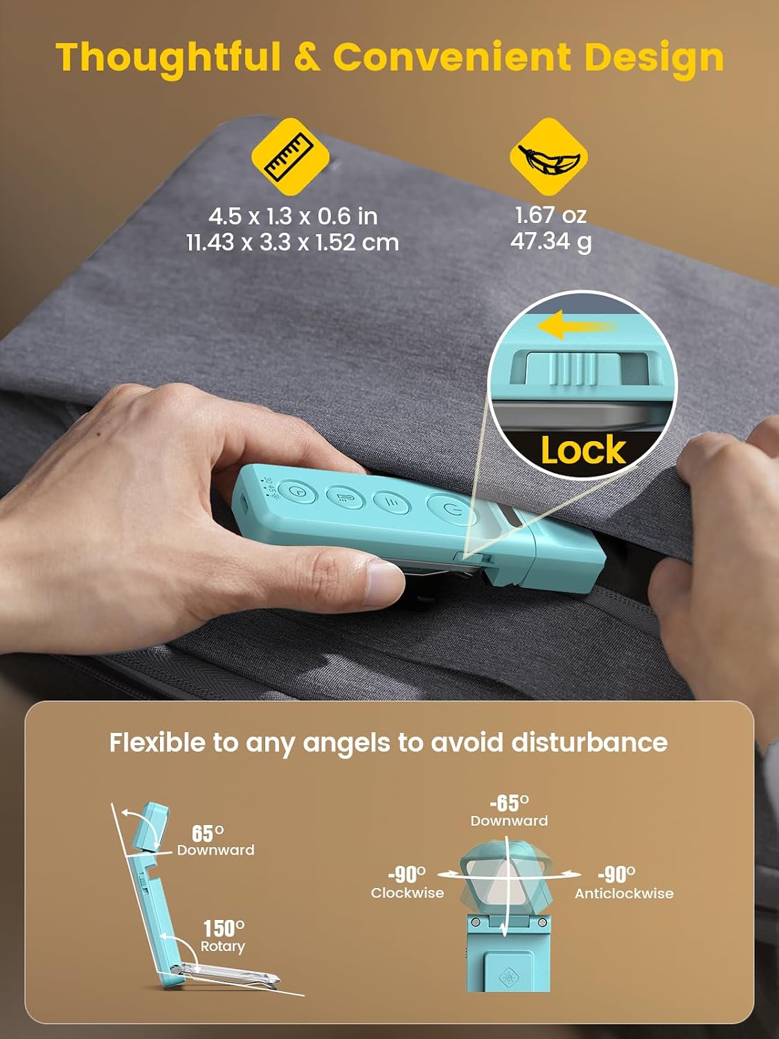 Glocusent 14 LED Book Light for Reading in Bed, USB-C Rechargeable