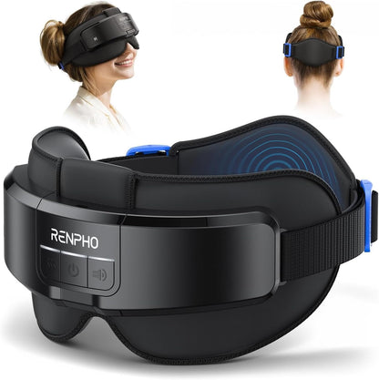 RENPHO Eyeris Masc Head and Eye Massager, FSA Eligible HSA, Head Massager for Forehead, Occiput and Temple, Heated Mask Massager for Scalp Relaxation and Stress Relief