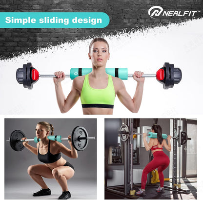 NEALFIT Barbell Pad Squat Pad for Squats—Squat Bar Pad—Great for Weightlifting,Lunges and Hip Thrusts—Foam Sponge Pad—Fit Standard and Olympic Bars Perfectly