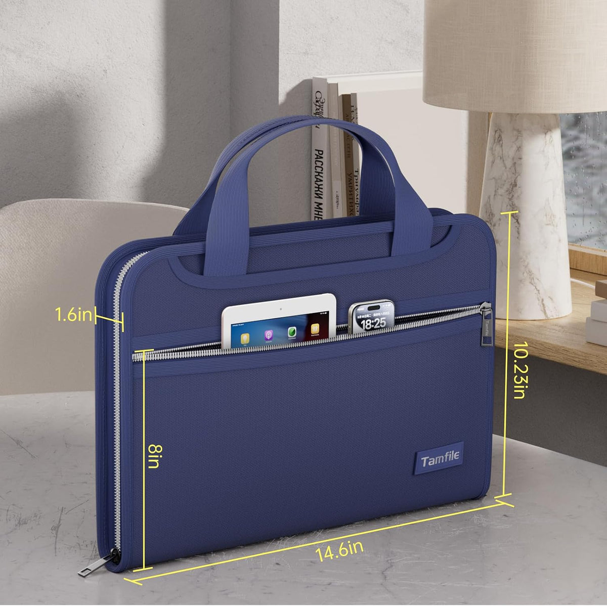 Tamfile Fireproof Accordion File Organizer, Expanding File Folder