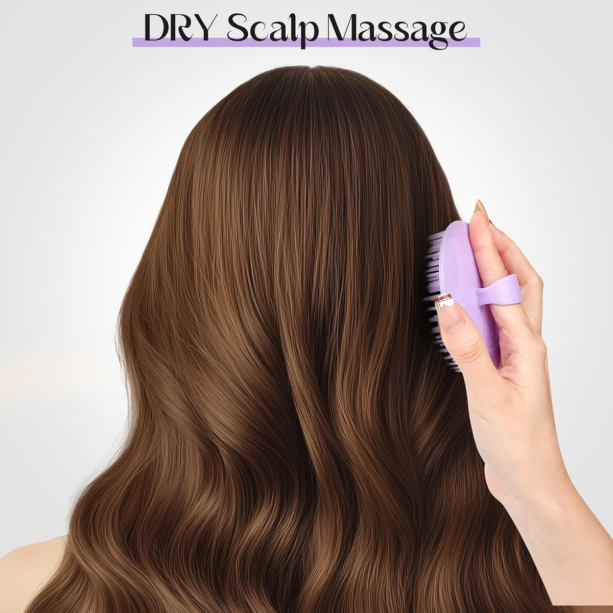 4PCS Hair Scalp Scrubber Massager Brush Head Exfoliator Shower Shampoo Comb