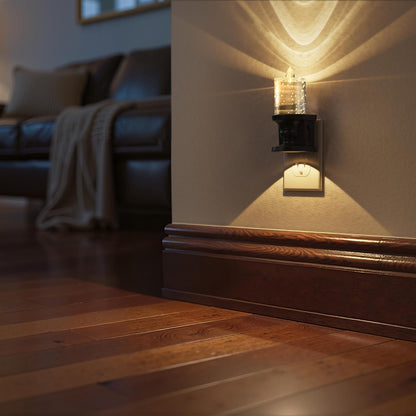 Briignite Flameless Candle Night Light, 2 Pack, Night Lights Plug into Wall, Candle Nightlight with Light Sensor, 0-100LM Dimmable LED Night Light Plug in, 1800K Amber Nightlight for Hallway Bathroom