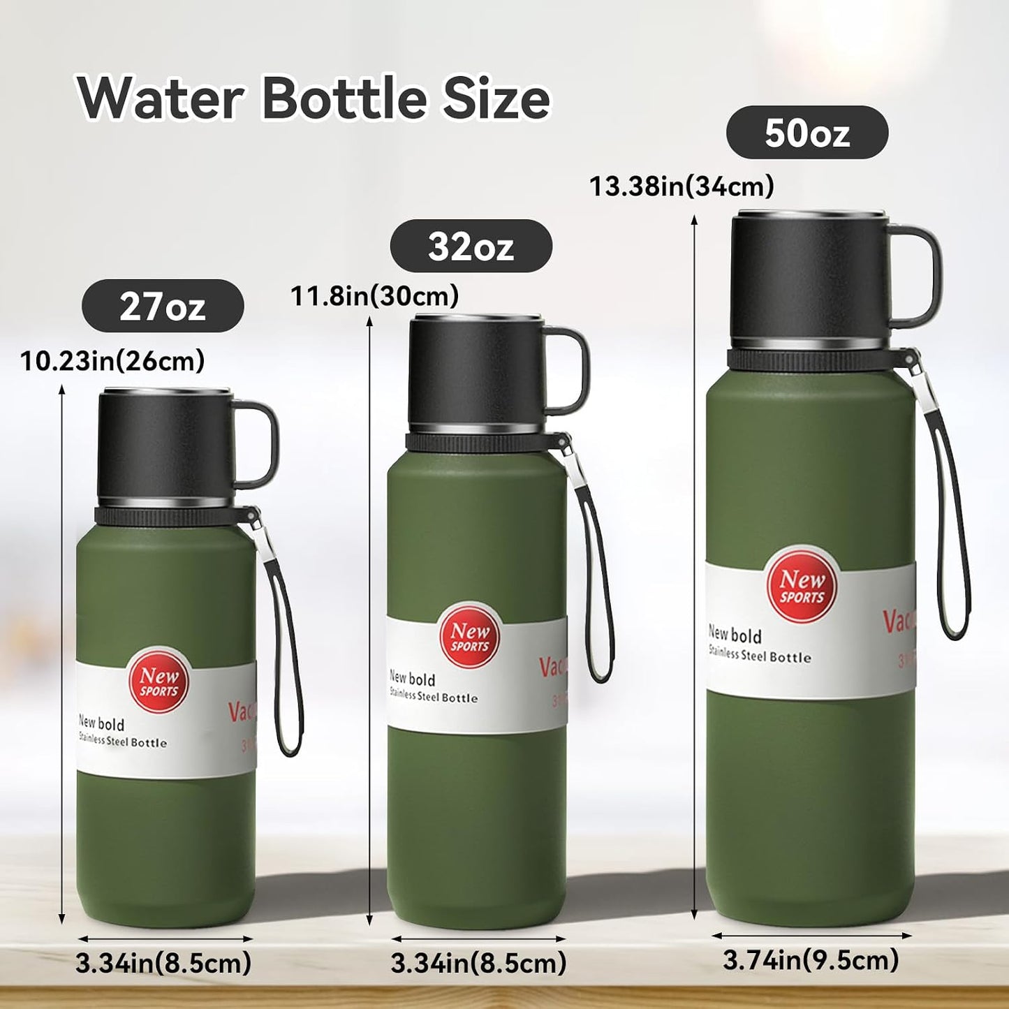 Stainless Steel Insulated Tea Infuser Bottle, Vacuum Insulated Water Bottle, Tea Tumbler with Separate Tea Compartment, 24-Hrs Insulation Commute Travel (White,32oz/1000ml)