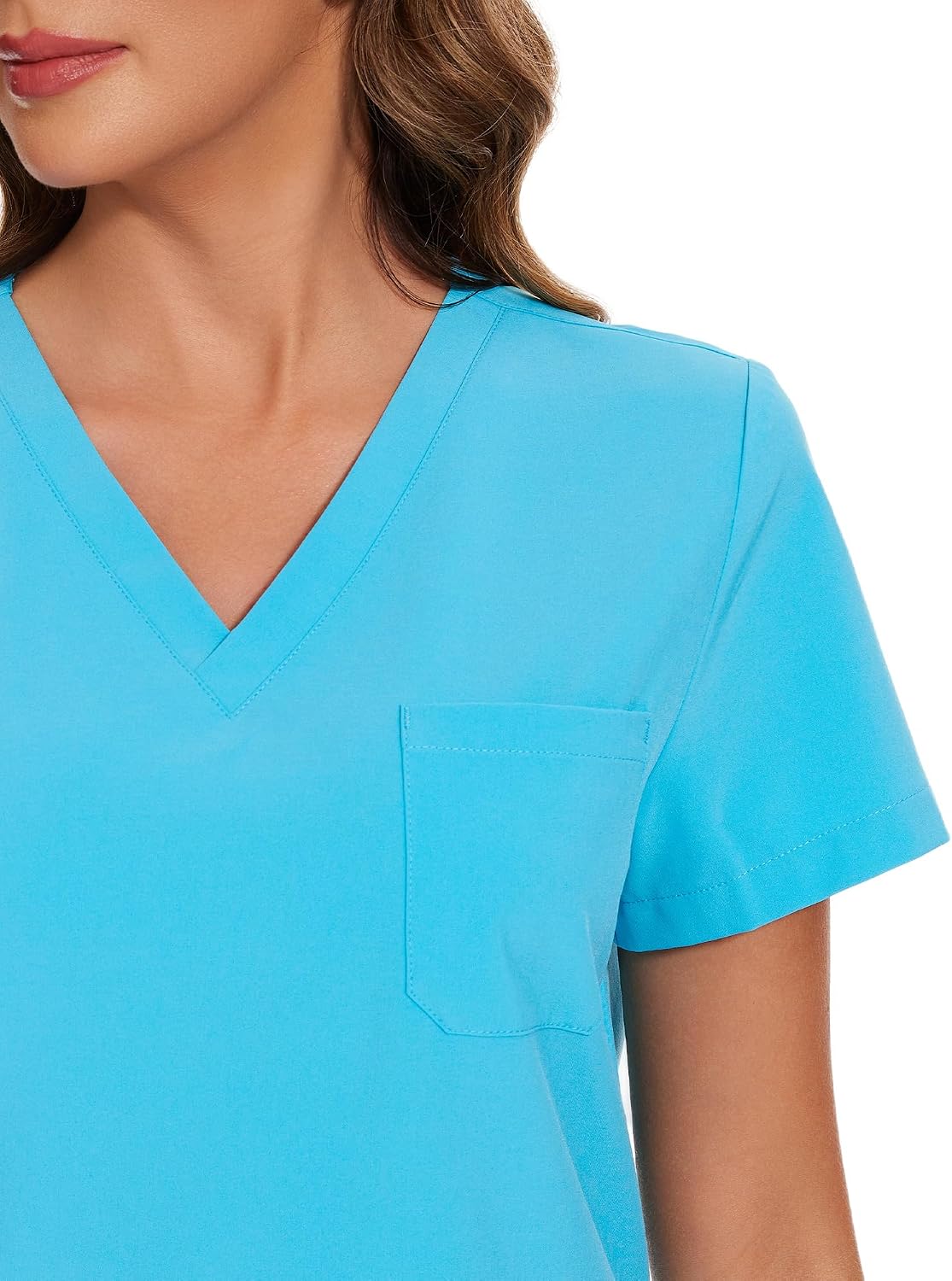 COZYFIT Scrubs for Women Set - Stretch V-Neck Scrub Top & Jogger Pant with 8 Pockets COZY SCRUBS - Colors B
