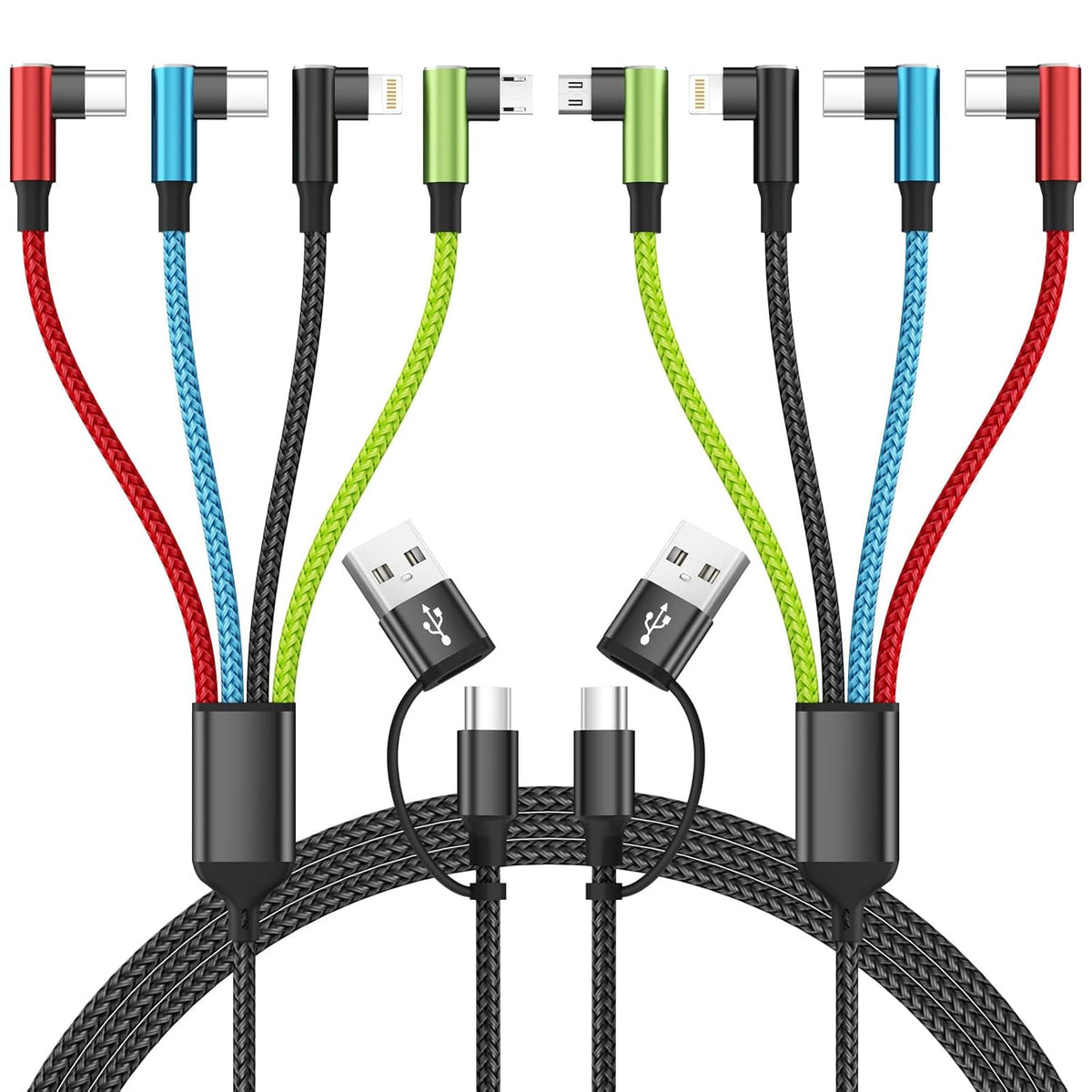 4 in 1 Multi Charging Cable, 5FT Charging Cords for Multiple Devices