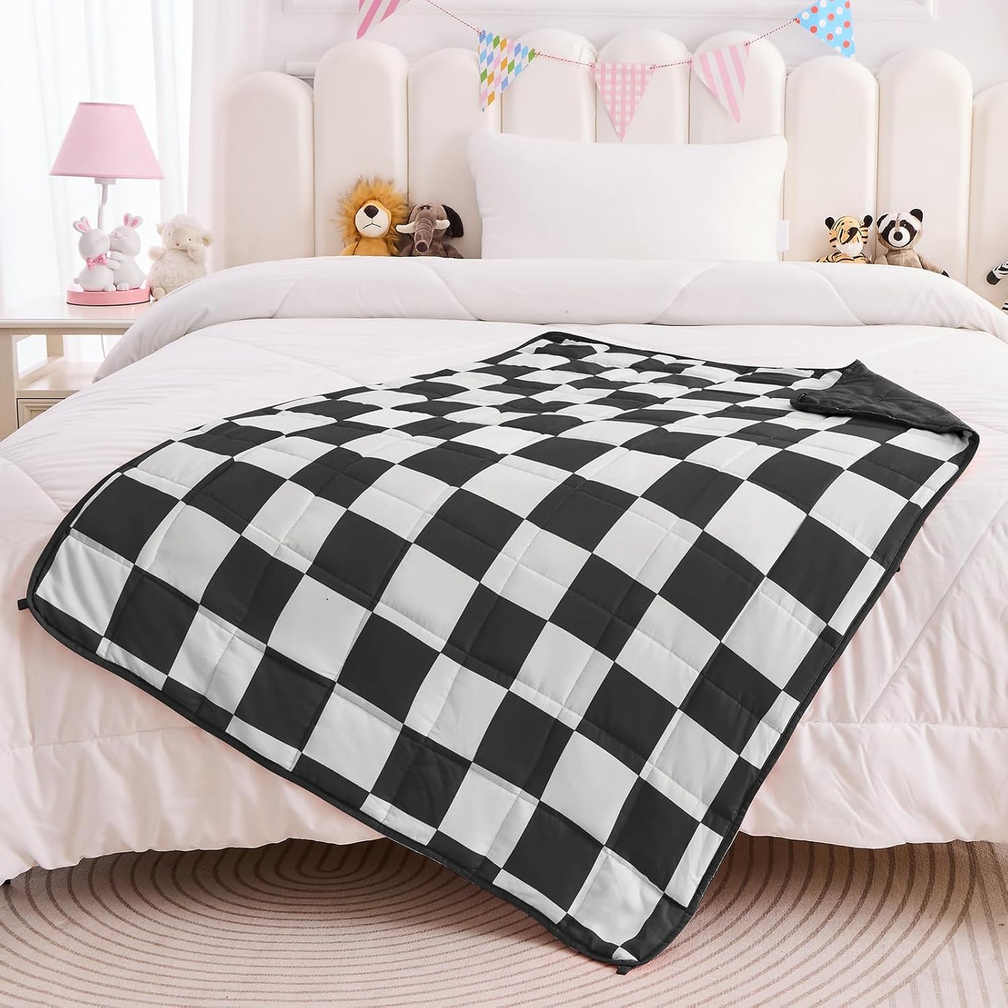 yescool Weighted Lap Pad 2 Pounds Weighted Lap Blanket, Space Plane Small Weighted Blanket, Weighted Throw Blanket Gifts for Travel Indoor Outdoor, 20"x30"