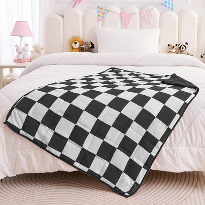 yescool Weighted Lap Pad 2 Pounds Weighted Lap Blanket, Space Plane Small Weighted Blanket, Weighted Throw Blanket Gifts for Travel Indoor Outdoor, 20"x30"