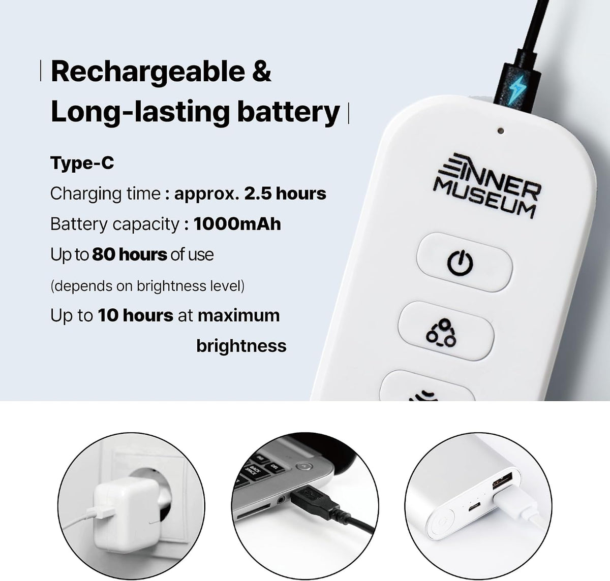 Clip-On Light for Clothes with Portable Case – Book Light, USB Rechargeable LED Lamp for Reading in Bed, Eye-Friendly 3 Color Modes, 3-Level Dimming