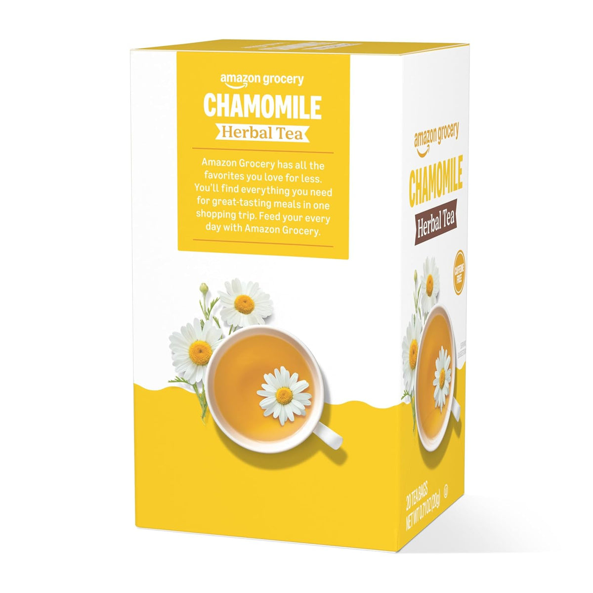 Amazon Grocery, Chamomile Herbal Tea Bags, 20 Ct