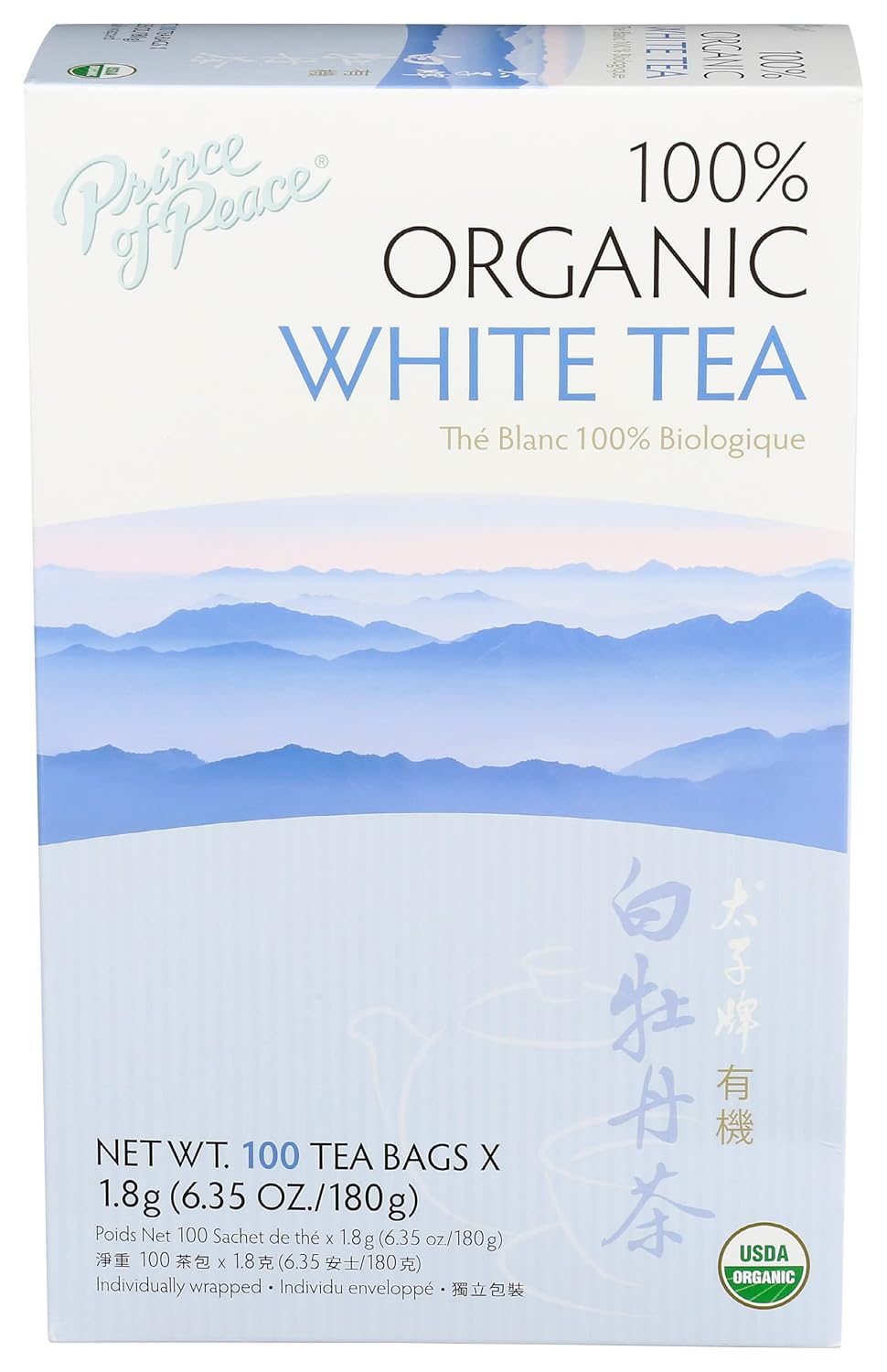 Prince of Peace® Organic White Tea 100ct
