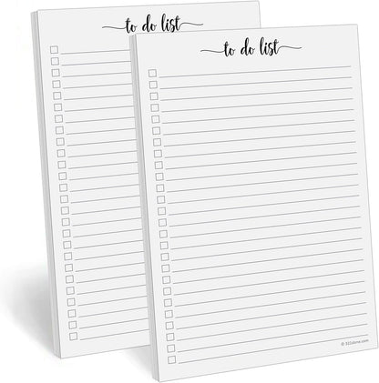 321Done To Do List Notepad, 5.5x8.5 Inches, 50 Sheets, College Ruled